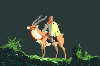 Illustration for article titled Miyazaki Films Would Be Just As Pretty With Pixel Art